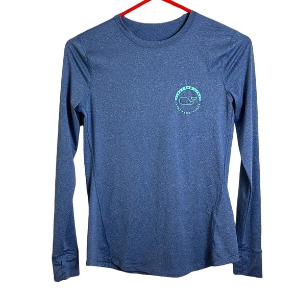Vineyard Vines Performance Blue Long Sleeve Athletic Top Size XXS - Picture 1 of 11